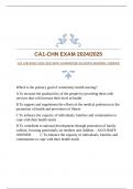 CA1-CHN EXAM 2024/2025 WITH GUARANTEED ACCURATE ANSWERS |VERIFIED