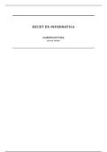 Samenvatting Inleiding ICT en recht, ISBN: 9789013156928  Recht & Informatica (INFORI)