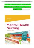 TEST BANK For Neeb's Mental Health Nursing, 6th Edition By Linda M. Gorman, Robynn Anwar, Verified Chapters 1 - 22, Complete Newest Version