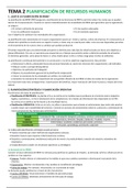 Tema 2: Planificación de recursos humanos