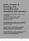 D101 Chapter 8 Bonding and grounding test questions and answers