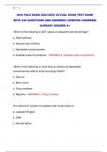 AHA PALS EXAM 2024-2025 ACTUAL EXAM TEST BANK  WITH 230 QUESTIONS AND ANSWERS (VERIFIED ANSWERS) ALREADY GRADED A+