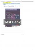 TEST BANK For Varcarolis Essentials of Psychiatric Mental Health Nursing, 5th Edition (Fosbre, 2024), Verified Chapters 1 - 28, Complete Newest Version