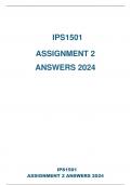   IPS1501 ASSIGNMENT 2 ANSWERS 2024