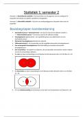 Samenvatting statistiek 1 (sem 2)