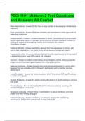 PSCI 1101 Midterm 2 Test Questions and Answers All Correct