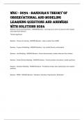 WGU - D094 - BANDURA'S THEORY OF OBSERVATIONAL AND MODELING LEARNING QUESTIONS AND ANSWERS WITH SOLUTIONS 2024