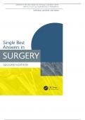 Single Best Answers in Surgery (Medical Finals Revision Series) 2nd Edition