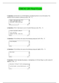 CHEM 120 Final Exam