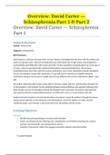 vSim for Nursing | Mental Health David Carter – Part 1 and Part 2 / Overview: David Carter — Schizophrenia Part 1 & Part 2 (answered) Complete solution latest 2020/2021.