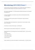 Microbiology 2215 CSCC Exam 1 Questions And Answers.