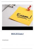 BIOS 255 Exam 4 ( Latest 2024 / 2025 ) Actual Questions and Answers 100% Correct