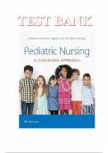 Test Bank - for Pediatric Nursing: A Case-Based Approach 1st Edition by Dr. Gannon Tagher , Dr. Lisa Knapp, All Chapters | Complete Guide A+