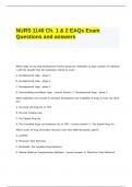 NURS 1140 Ch. 1 & 2 EAQs Exam Questions and answers.