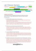 Straighterline Intro to Chemistry CHEM101L Lab 6 Molecular Geometry COMPLETE Worksheet with LAB PHOTOS (New Version August 2024) Scored 100%