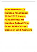 Fundamentals Of  Nursing Final Exam  2024-2025 Latest  Fundamental Of  Nursing Actual Final  Exam With Correct  Question And Answers A nursing student presents to the university health center reporting a sore throat, malaise, and loss of  appetite. The nu