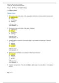 BIOLOGY 206 OpenStax Microbiology Test Bank- Chapter 16: Disease and Epidemiology