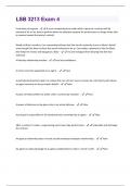 LSB 3213 Exam 4 Questions And Answers.