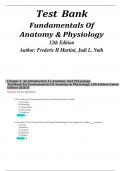 Test Bank for Fundamentals of Anatomy & Physiology 12th Edition by Frederic Martini, Judi Nath & Edwin Bartholomew