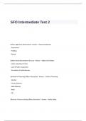 SFO Intermediate Test 2 Questions and Answers