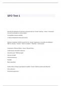 SFO Test 1 Questions and Correct Answers