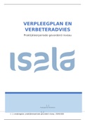 Verpleegplan en verbeteradvies PLP Gevorderd (8,5 + beoordeling docent)