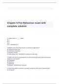 Chapter 5 Fire Behaviour exam with complete solution