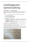 Samenvatting 'Leidinggeven' - Karen Knispel