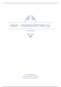 MGZ - Samenvatting Q1 (Verwondering)