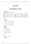 BNU1501 ASSIGNMENT 1 SEMESTER 1 2021