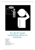 Geeft voorlichting advies en instructie