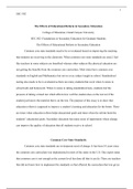 Education Reform.docx   SEC-502  The  Effects  of Educational Reform in  Secondary  Education  College of Education, Grand Canyon University  SEC-502: Foundations in Secondary Education for Graduate Students  The  Effects  of Educational Reform in  Second