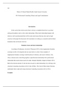 Counselor Ethical Boundaries and Practic  1   AutoRecovered .doc  505  Master of Clinical Mental Health, Grand Canyon University  505: Professional Counseling, Ethical, and Legal Considerations   Introduction  In the society that current society there is 