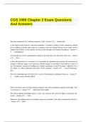 CGS 1060 Exam Bundle With Questions And Answers 