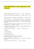 CGS-1060 Midterm Exam Questions And Answers.