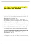 CGS 1060 FINAL EXAM STUDY GUIDE 1 QUESTIONS AND ANSWERS.