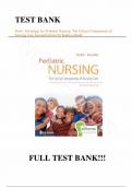 Test Bank - for Davis Advantage for Pediatric Nursing: The Critical Components of Nursing Care Second Edition by Kathryn Rudd, All Chapters | Complete Guide A+