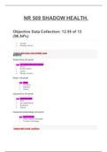 NR 509 / NR509 SHADOW HEALTH FOCUSED COUGH OBJECTIVE DATA EXAM.