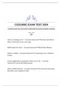 CGS1060C EXAM TEST 2024 WITH GUARANTEED ACCURATE ANSWERS |VERIFIED