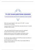 TF-CBT EXAM QUESTIONS 2024/2025 WITH GUARANTEED ACCURATE ANSWERS