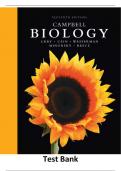 2024/2025 Campbell Biology Test Bank, 11 edition by Jane B. Reece, Lisa A. Urry, Michael L. Cain