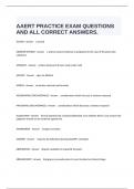  AAERT PRACTICE EXAM QUESTIONS AND ALL CORRECT ANSWERS.