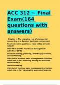 ACC 312 - Final Exam(164 questions with answers).