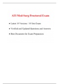 ATI Med Surg Proctored Exam (10 Latest Versions, 2021) / Med Surg ATI Proctored Exam / ATI Proctored Medsurg Exam (Bundle Consists of Both RN and PN Version, Download any One)