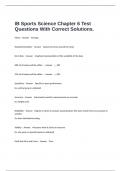  IB Sports Science Chapter 6 Test Questions With Correct Solutions.