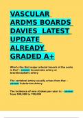 VASCULAR ARDMS BOARDS DAVIES LATEST UPDATE ALREADY GRADED A+.