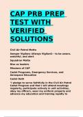 CAP PRB PREP TEST WITH VERIFIED SOLUTIONS