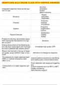  HEARTCODE ACLS ONLINE CLASS WITH VERIFIED ANSWERS