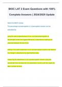 BIOC LAT 2 Exam Questions with 100% Complete Answers | 2024/2025 Update