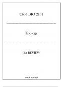 (WGU C654) BIO 2101 - Zoology - OA Review 20242025.